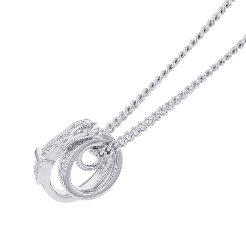 エルメス ネックレス エトリヴィエール ペンダント ダイヤモンド 32P 計0.41ct K18WGホワイトゴールド サイズ42 HERMES