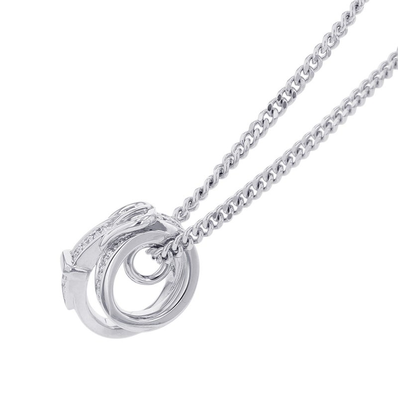 エルメス ネックレス エトリヴィエール ペンダント ダイヤモンド 32P 計0.41ct K18WGホワイトゴールド サイズ40 HERMES