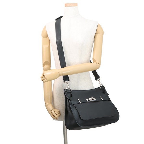 エルメス ジプシエール31 ブラック/シルバー金具 トリヨンクレマンス A刻印 HERMES バッグ 黒