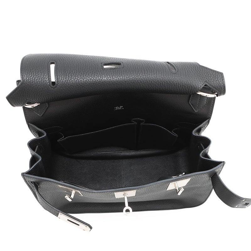 エルメス ジプシエール31 ブラック/シルバー金具 トリヨンクレマンス A刻印 HERMES バッグ 黒