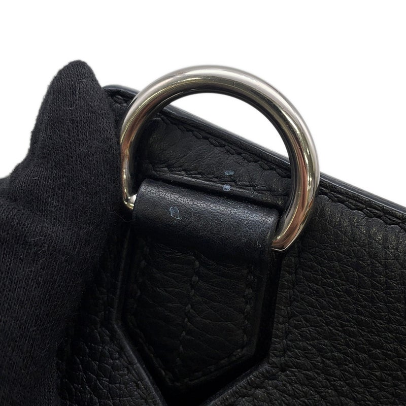 エルメス ジプシエール31 ブラック/シルバー金具 トリヨンクレマンス A刻印 HERMES バッグ 黒