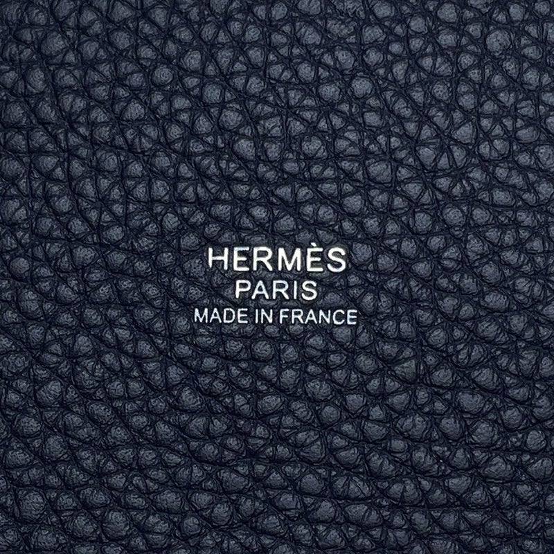 エルメス ハンドバッグ ピコタンロックPM ブルーニュイ/シルバー金具 トリヨンクレマンス K刻印
