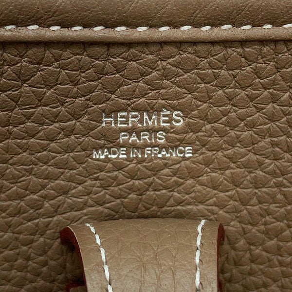 エルメス ショルダーバッグ エブリン3 23 エトゥープ/シルバー金具 トリヨンクレマンス K刻印 HERMES Evelyne
