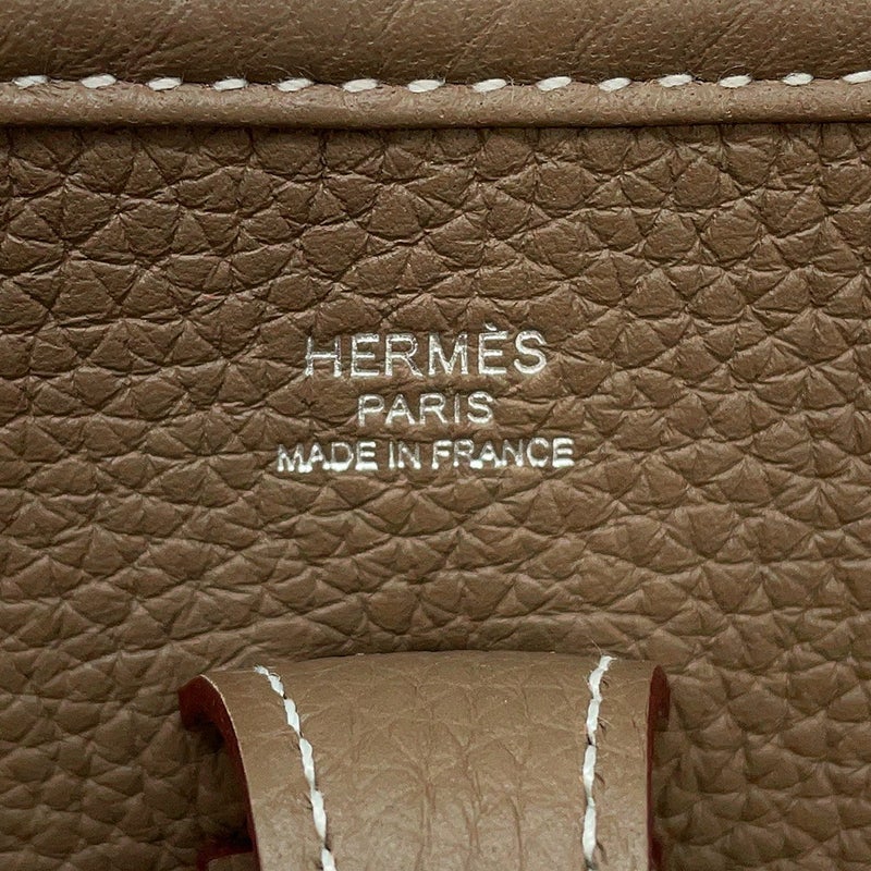 エルメス ショルダーバッグ エブリン3 23 エトゥープ/シルバー金具 トリヨンクレマンス K刻印 HERMES Evelyne