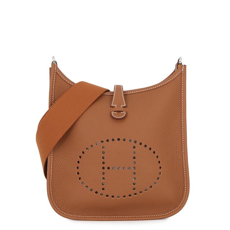 エルメス ショルダーバッグ エブリン3 23 ゴールド/シルバー金具 トリヨンクレマンス G刻印 HERMES Evelyne