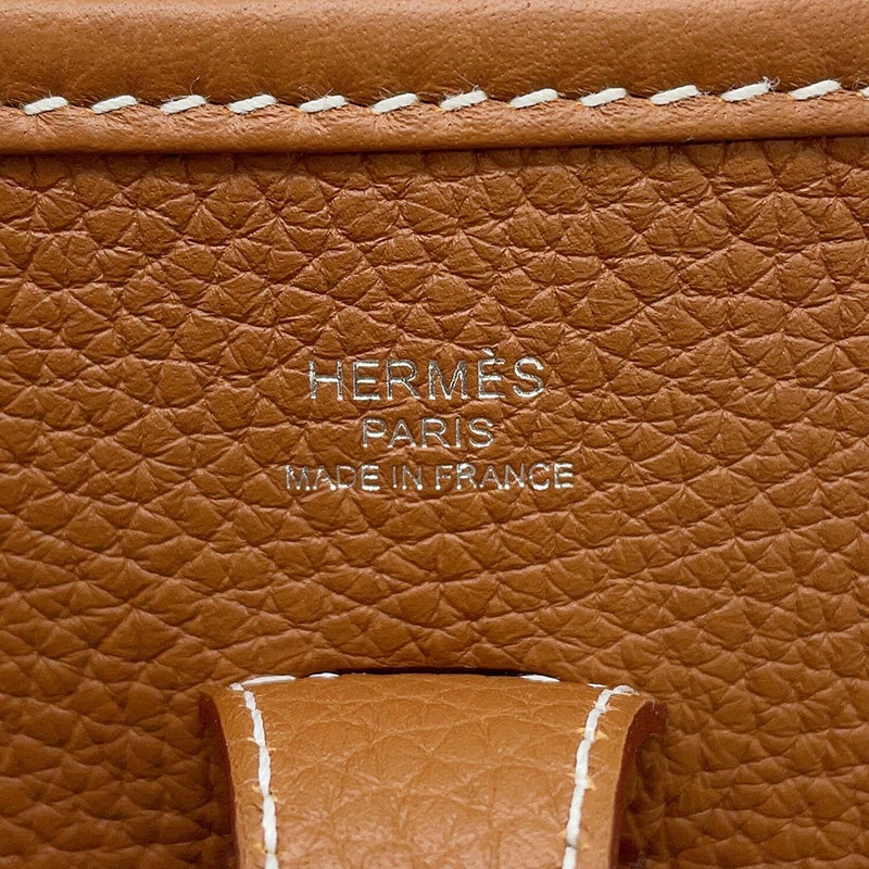 エルメス ショルダーバッグ エブリン3 23 ゴールド/シルバー金具 トリヨンクレマンス G刻印 HERMES Evelyne