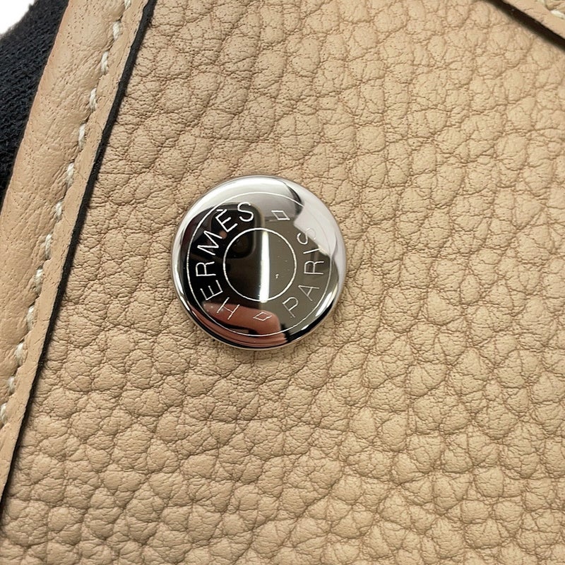 エルメス トートバッグ ネオ・ガーデン 23 ガーデンパーティ トレンチ/シルバー金具 ネゴンダ K刻印 HERMES