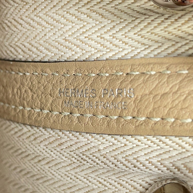 エルメス トートバッグ ネオ・ガーデン 23 ガーデンパーティ トレンチ/シルバー金具 ネゴンダ K刻印 HERMES