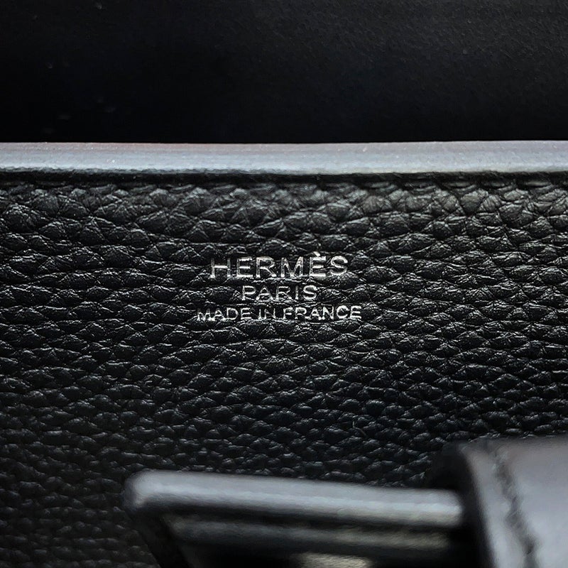 エルメス ハンドバッグ メドール ブラック/シルバー金具 トゴ/スイフト K刻印 ２wayショルダー