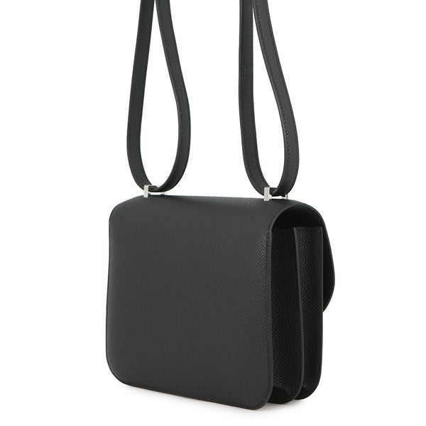 エルメス ショルダーバッグ ミニ コンスタンス3 ブラック/シルバー金具 エプソン G刻印 HERMES Constance