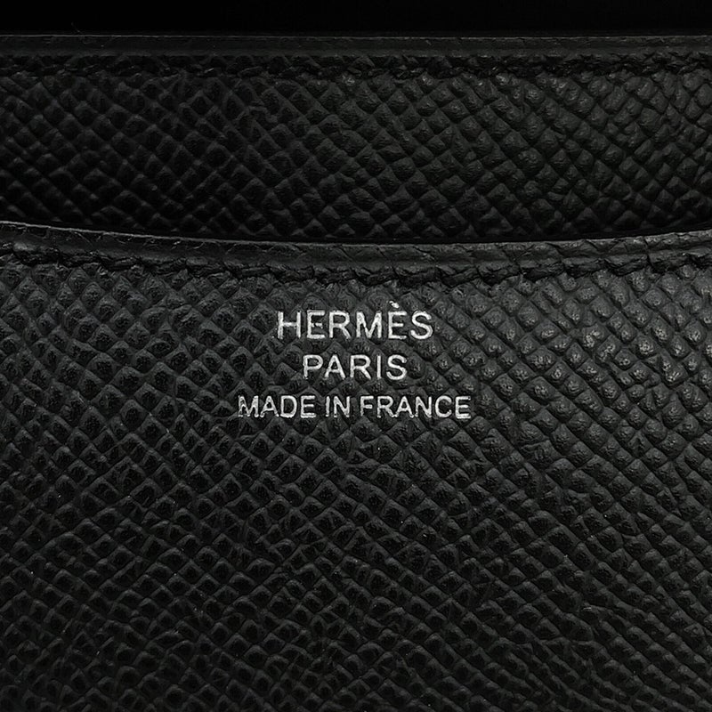エルメス ショルダーバッグ ミニ コンスタンス3 ブラック/シルバー金具 エプソン G刻印 HERMES Constance
