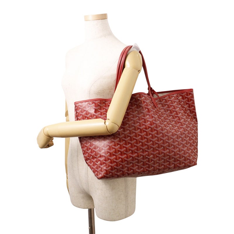 ゴヤール トートバッグ サンルイPM PVC/レザー STLOUIPMLTY02CL02P GOYARD ポーチ付き