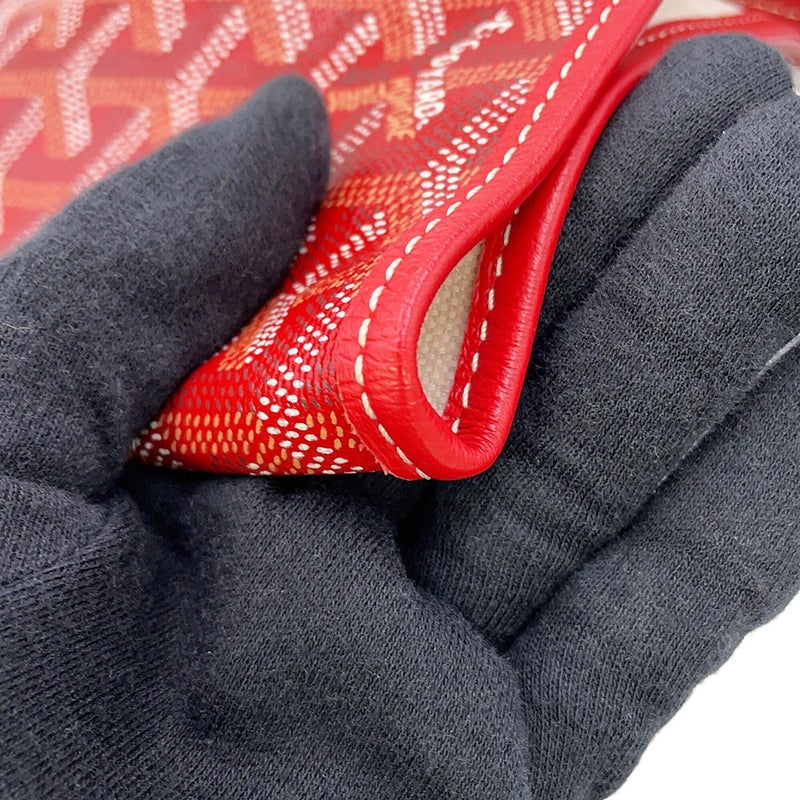 ゴヤール トートバッグ サンルイPM PVC/レザー STLOUIPMLTY02CL02P GOYARD ポーチ付き