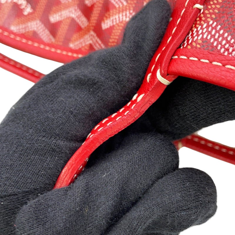 ゴヤール トートバッグ サンルイPM PVC/レザー STLOUIPMLTY02CL02P GOYARD ポーチ付き