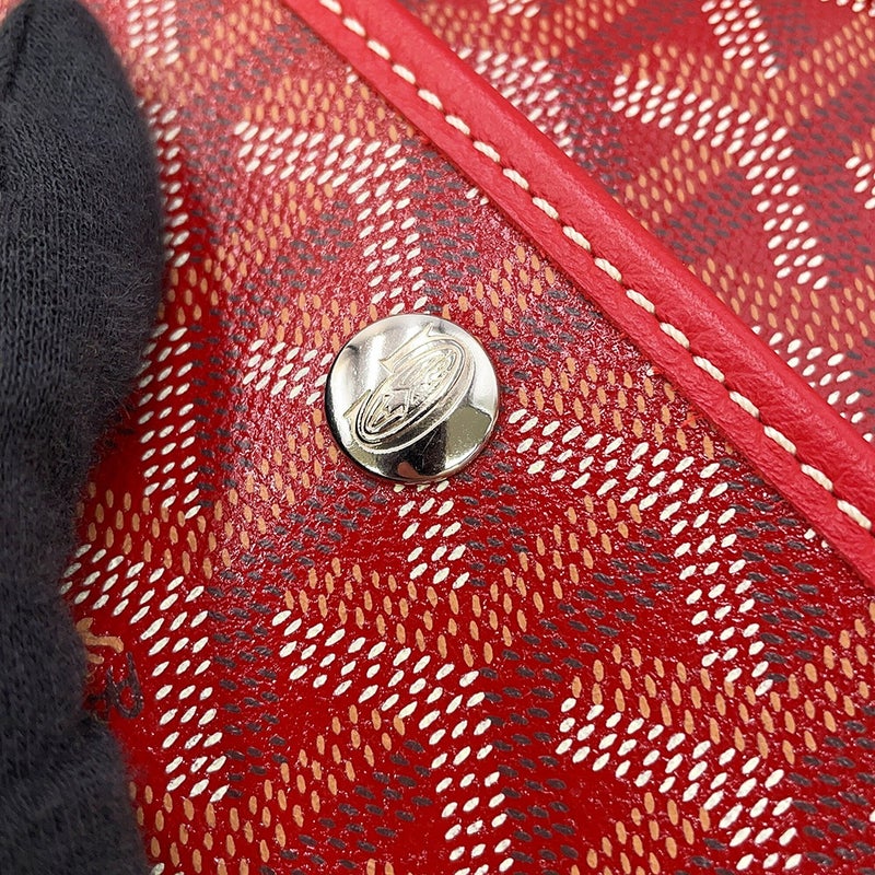 ゴヤール トートバッグ サンルイPM PVC/レザー STLOUIPMLTY02CL02P GOYARD ポーチ付き