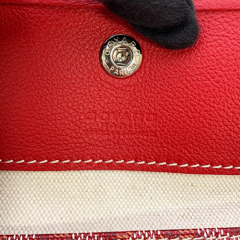 ゴヤール トートバッグ サンルイPM PVC/レザー STLOUIPMLTY02CL02P GOYARD ポーチ付き