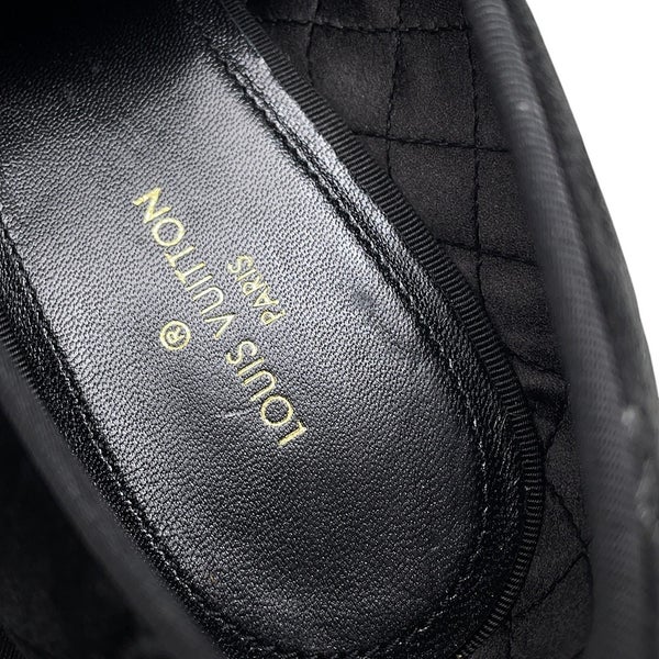 ルイヴィトン オペラシューズ LV  ベロア メンズサイズ5 1/2 LOUIS VUITTON 靴 黒