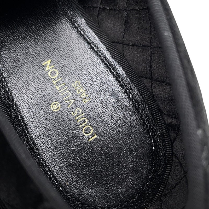 ルイヴィトン オペラシューズ LV  ベロア メンズサイズ5 1/2 LOUIS VUITTON 靴 黒