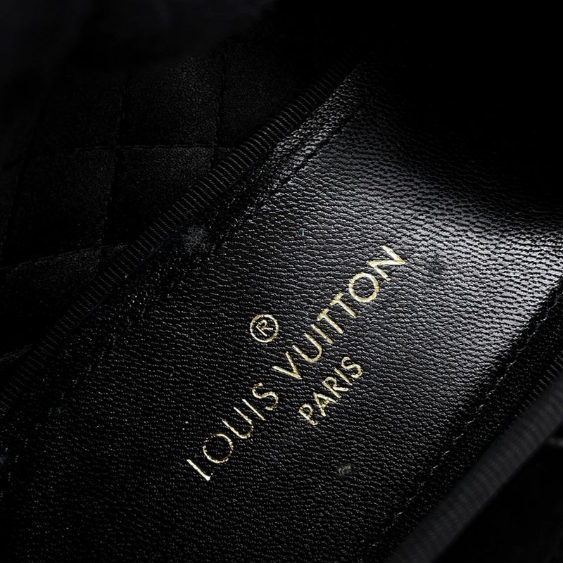 ルイヴィトン オペラシューズ LV  ベロア メンズサイズ5 1/2 LOUIS VUITTON 靴 黒