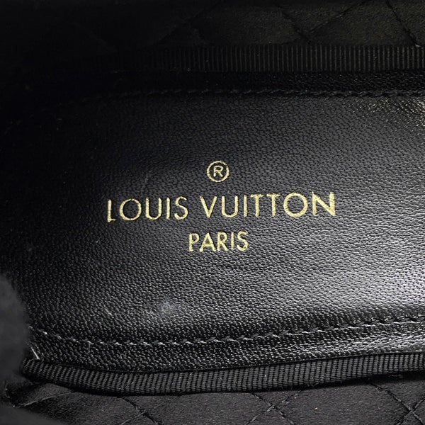 ルイヴィトン オペラシューズ LV  ベロア メンズサイズ5 1/2 LOUIS VUITTON 靴 黒