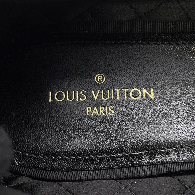 ルイヴィトン オペラシューズ LV  ベロア メンズサイズ5 1/2 LOUIS VUITTON 靴 黒