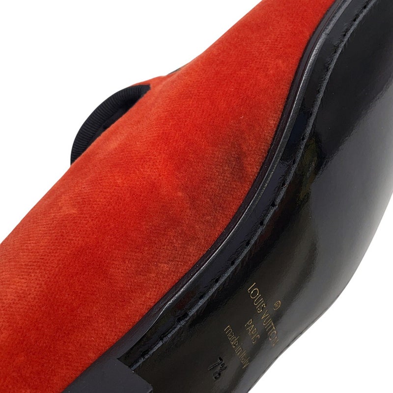 ルイヴィトン オペラシューズ ベロア LV メンズサイズ7 1/2 LOUIS VUITTON 靴