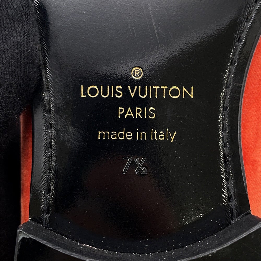 ルイヴィトン オペラシューズ ベロア LV メンズサイズ7 1/2 LOUIS