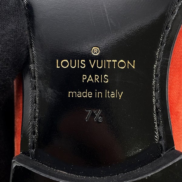 ルイヴィトン オペラシューズ ベロア LV メンズサイズ7 1/2 LOUIS VUITTON 靴