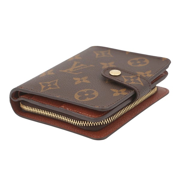 ルイヴィトン 二つ折り財布 モノグラム コンパクトジップ 旧型 M61667 LOUIS VUITTON ヴィトン 二つ折り財布