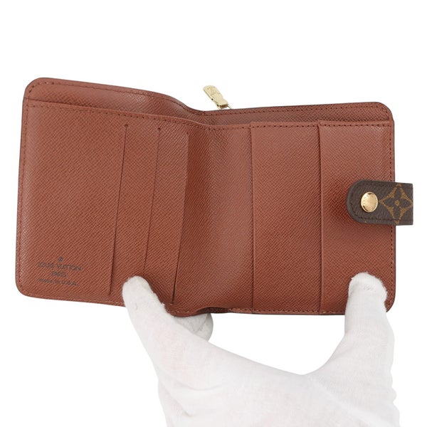 ルイヴィトン 二つ折り財布 モノグラム コンパクトジップ 旧型 M61667 LOUIS VUITTON ヴィトン 二つ折り財布