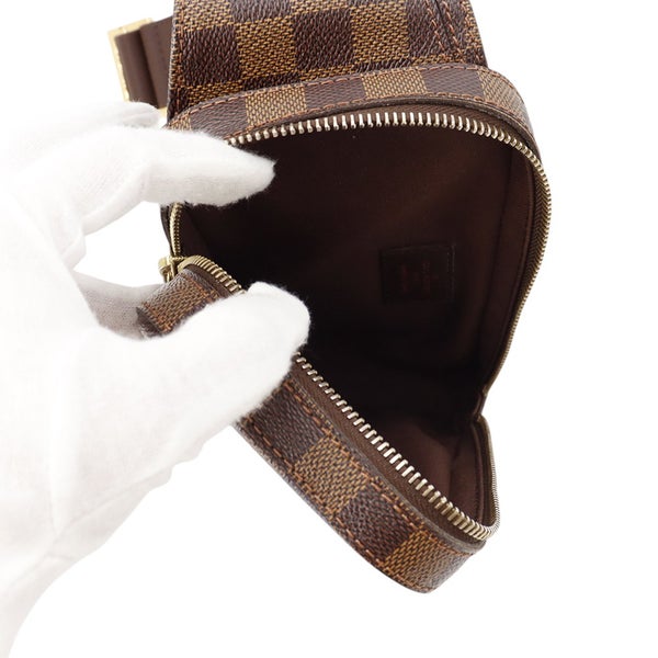 ルイヴィトン ボディバッグ ダミエ・エベヌ ジェロニモス N51994 LOUIS VUITTON ウエストポーチ