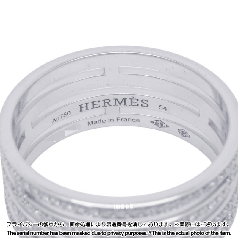 エルメス リング アリアンヌ GM ウェディングリング ダイヤモンド 225P 計0.58ct K18WGホワイトゴールド サイズ54 HERMES 指輪