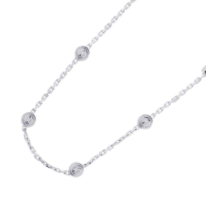 カルティエ ネックレス ラブ パスティーユ 12モチーフ K18WGホワイトゴールド B7213500 Cartier LOVE PASTILLE