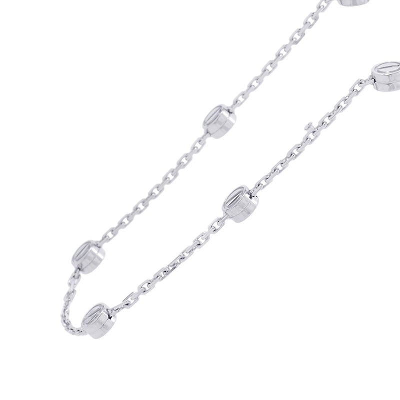 カルティエ ネックレス ラブ パスティーユ 12モチーフ K18WGホワイトゴールド B7213500 Cartier LOVE PASTILLE