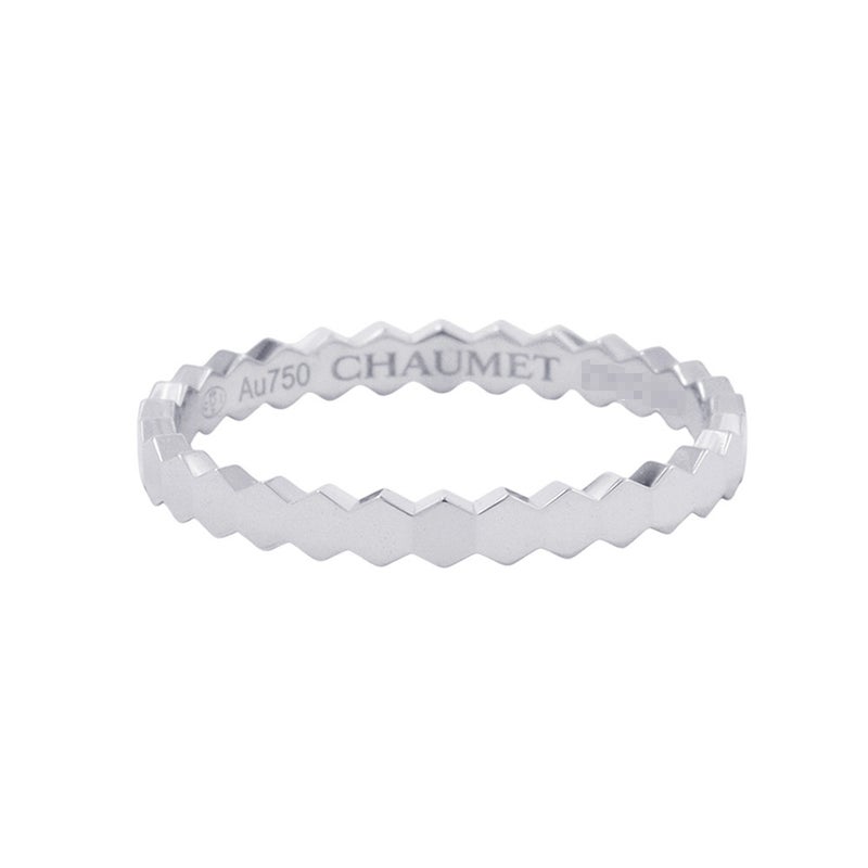ショーメ リング ビー ドゥ ショーメ コレクション K18WGホワイトゴールド サイズ56 081930 Chaumet 指輪 ビー マイ ラブ ハニカム