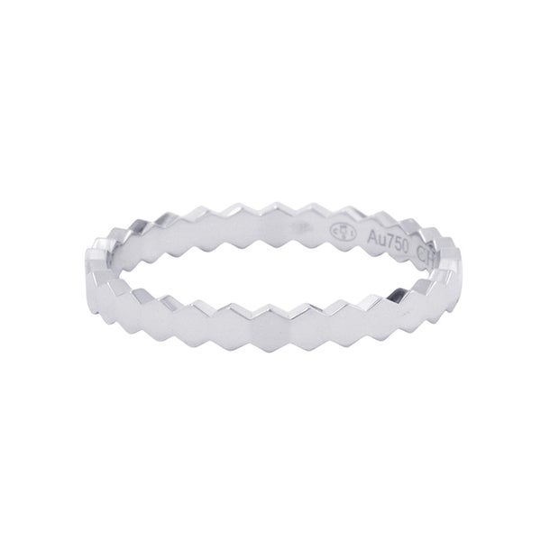 ショーメ リング ビー ドゥ ショーメ コレクション K18WGホワイトゴールド サイズ56 081930 Chaumet 指輪 ビー マイ ラブ ハニカム