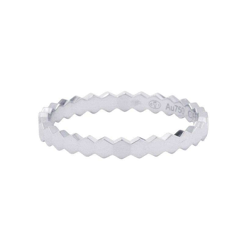 ショーメ リング ビー ドゥ ショーメ コレクション K18WGホワイトゴールド サイズ56 081930 Chaumet 指輪 ビー マイ ラブ ハニカム