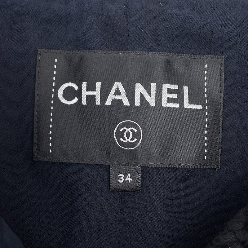 シャネル ジャケット ツイード ライオンボタン P72421 レディースサイズ34 CHANEL アウター