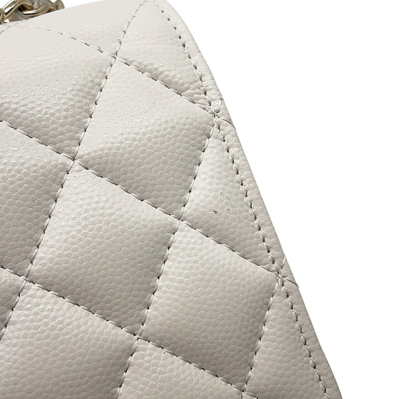 シャネル チェーンウォレット マトラッセ ココマーク トップハンドルキャビアスキン CHANEL 財布