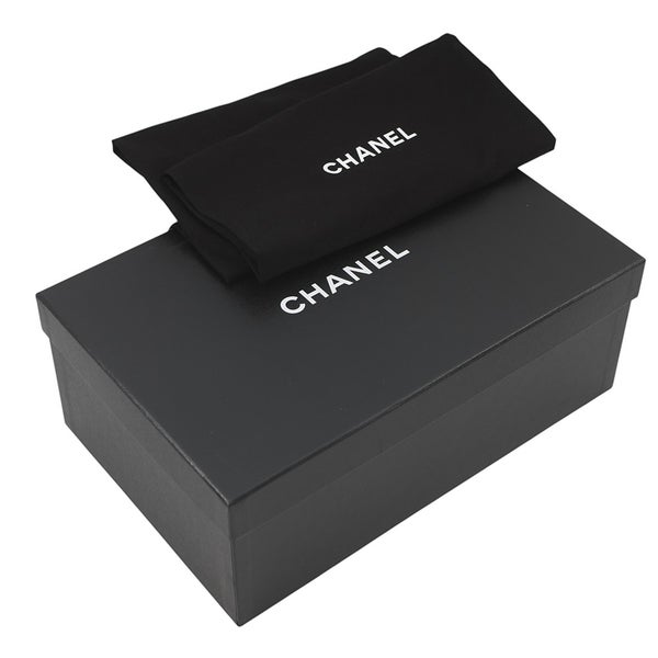シャネル スニーカー ココマーク マトラッセ レザー/スエード G47274  レディースサイズ38 CHANEL 靴 白 黒