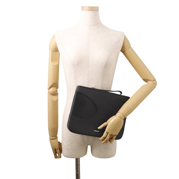 サルヴァトーレ・フェラガモ クラッチバッグ レザー 241285 Ferragamo 黒
