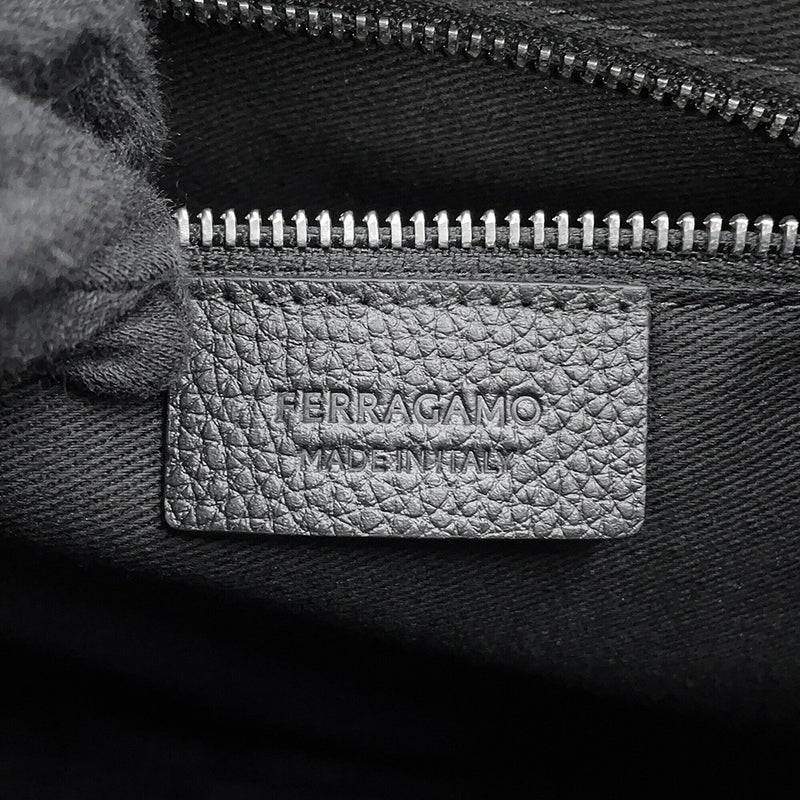 サルヴァトーレ・フェラガモ クラッチバッグ レザー 241285 Ferragamo 黒