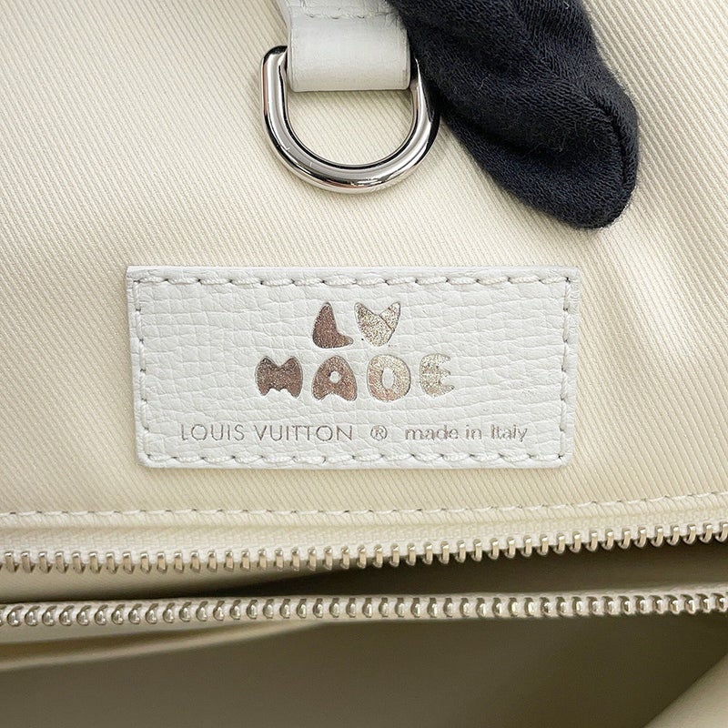 ルイヴィトン トートバッグ NIGOコラボ トロリー・トートバッグ M59366 LOUIS VUITTON 2way 白 ホワイト