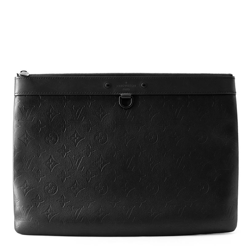 ルイヴィトン クラッチバッグ モノグラム・シャドウ ポシェット・ディスカバリー M62903 LOUIS VUITTON メンズ ブラック 黒