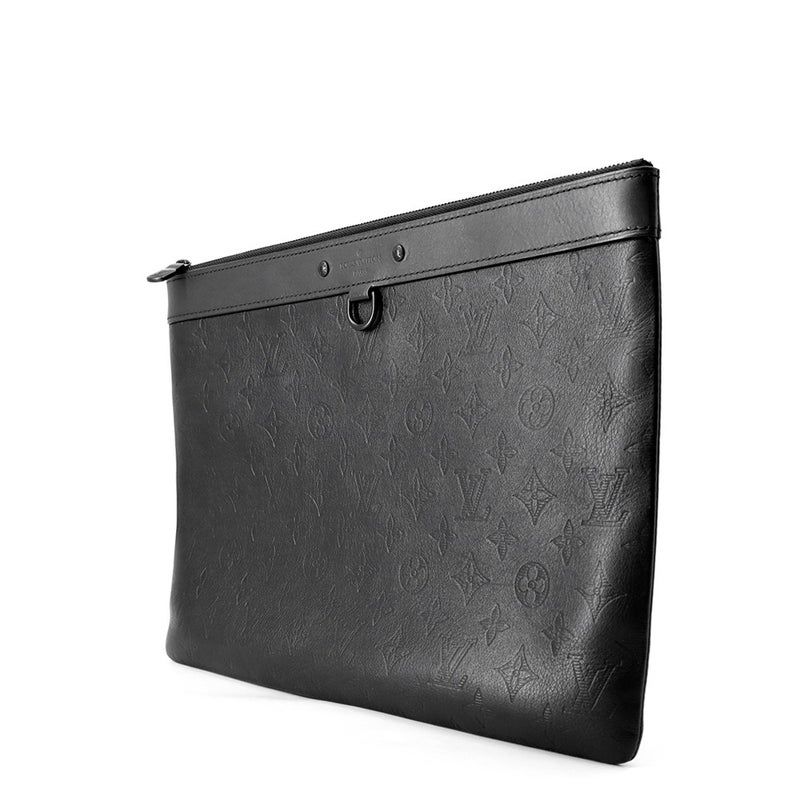 ルイヴィトン クラッチバッグ モノグラム・シャドウ ポシェット・ディスカバリー M62903 LOUIS VUITTON メンズ ブラック 黒