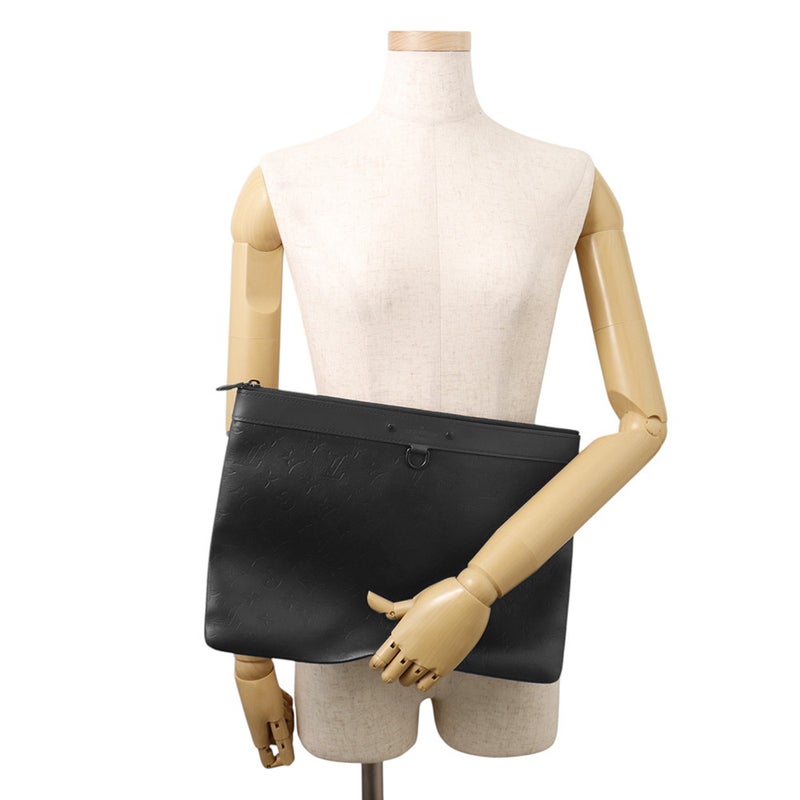 ルイヴィトン クラッチバッグ モノグラム・シャドウ ポシェット・ディスカバリー M62903 LOUIS VUITTON メンズ ブラック 黒