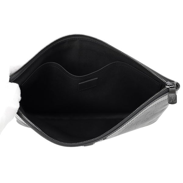 ルイヴィトン クラッチバッグ モノグラム・シャドウ ポシェット・ディスカバリー M62903 LOUIS VUITTON メンズ ブラック 黒