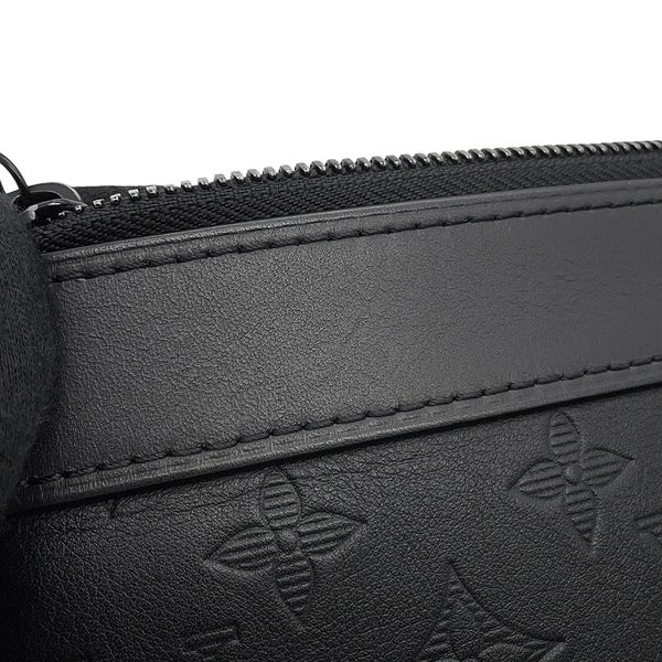 ルイヴィトン クラッチバッグ モノグラム・シャドウ ポシェット・ディスカバリー M62903 LOUIS VUITTON メンズ ブラック 黒