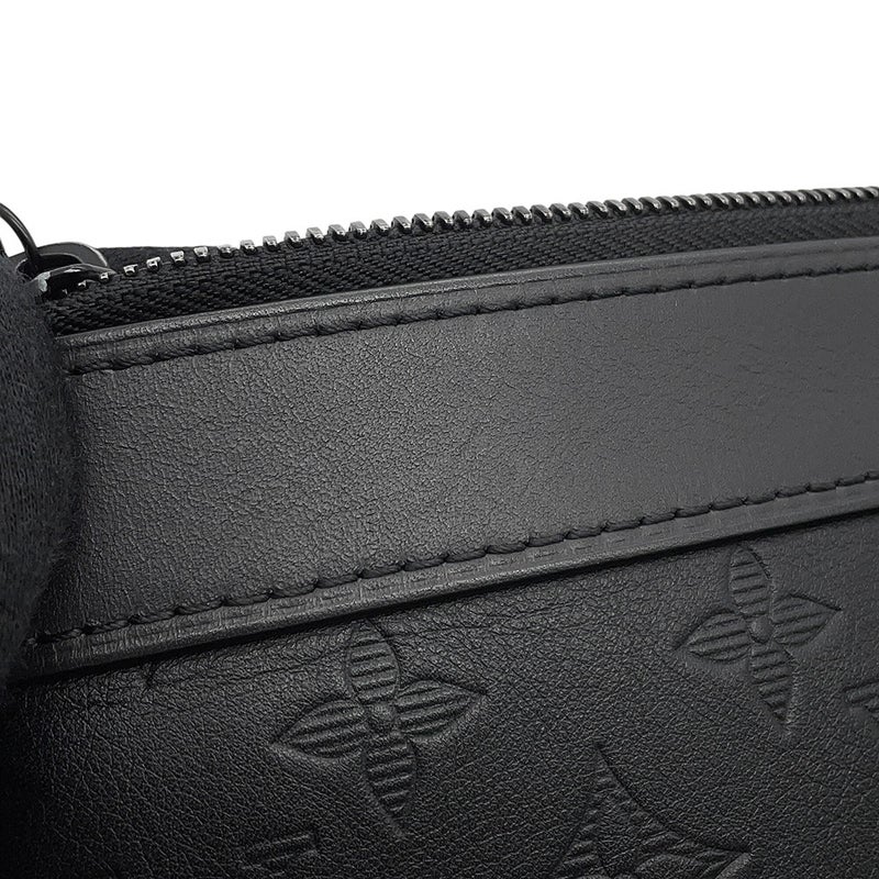 ルイヴィトン クラッチバッグ モノグラム・シャドウ ポシェット・ディスカバリー M62903 LOUIS VUITTON メンズ ブラック 黒