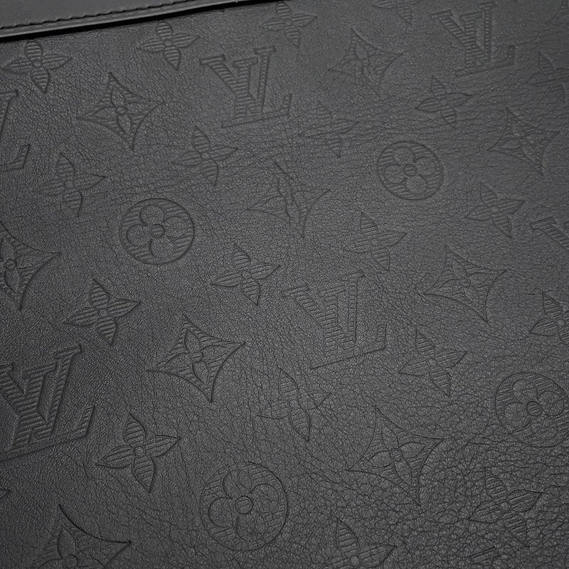 ルイヴィトン クラッチバッグ モノグラム・シャドウ ポシェット・ディスカバリー M62903 LOUIS VUITTON メンズ ブラック 黒